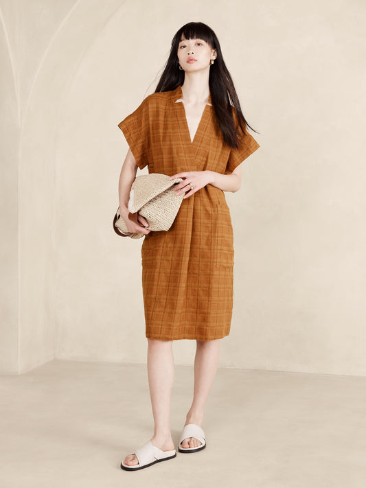 Laurel Linen-Cotton Utility Dress