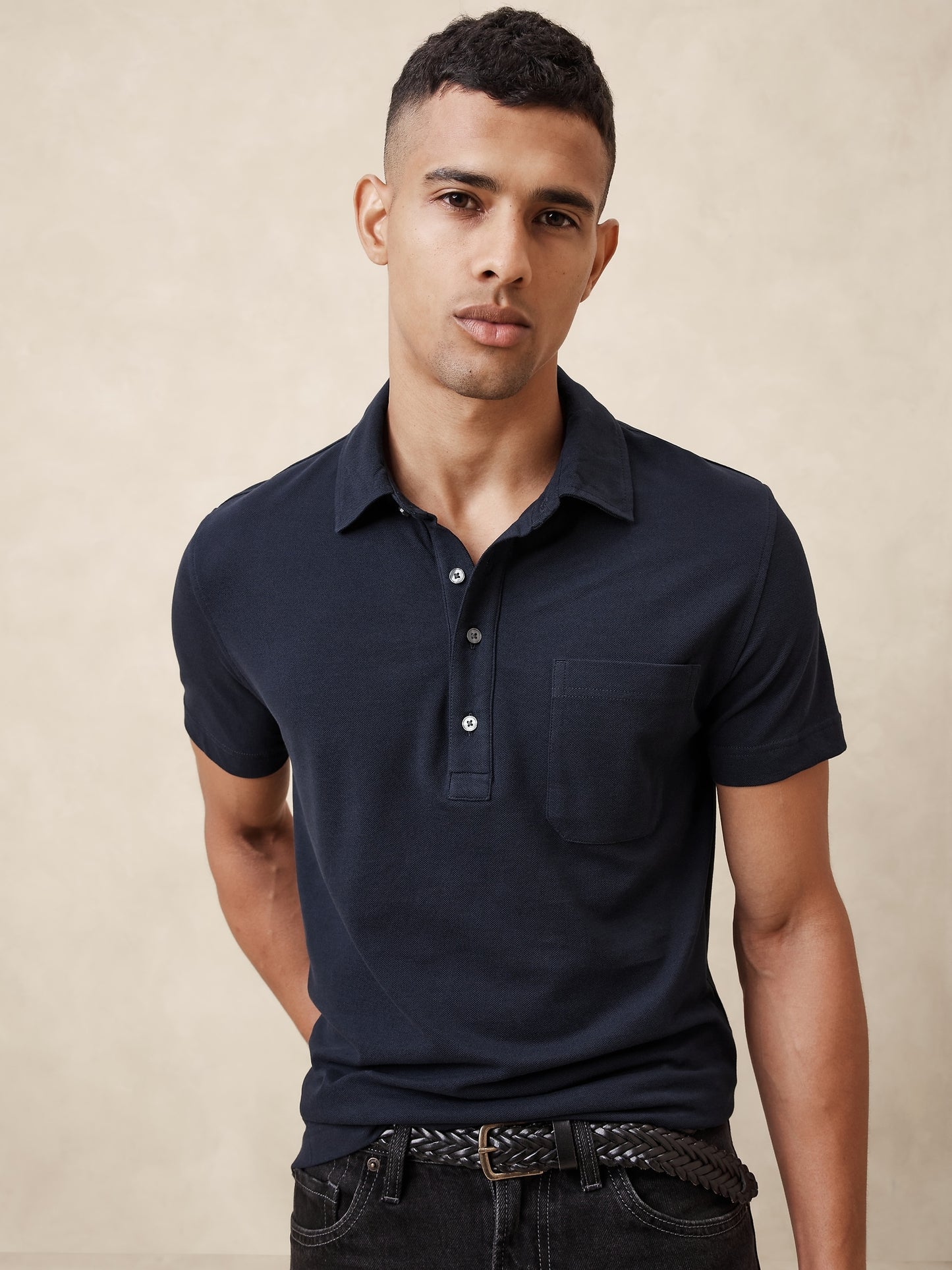 LUXURY-TOUCH PIQUE POLO