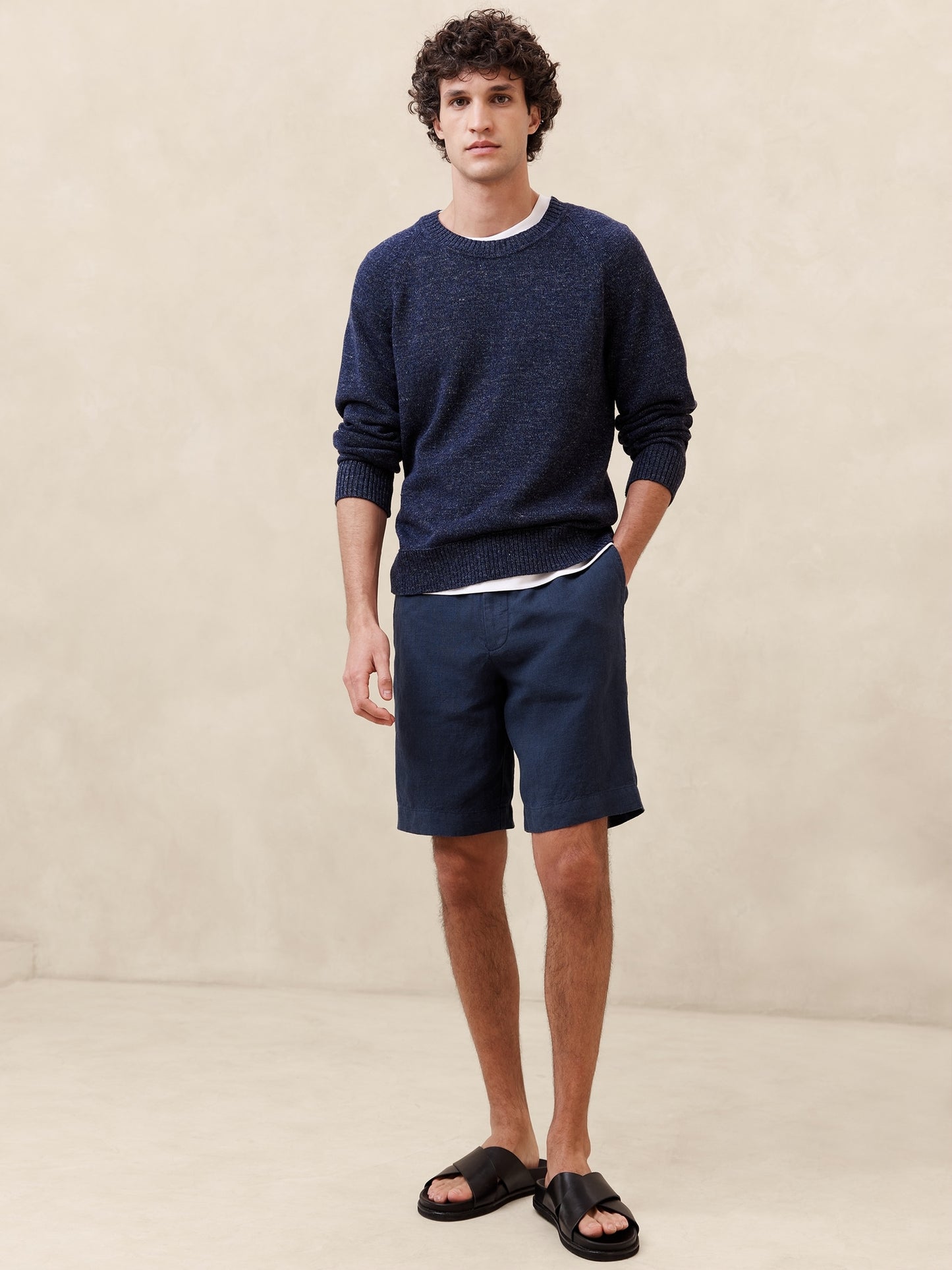 Lino 9" Linen Short