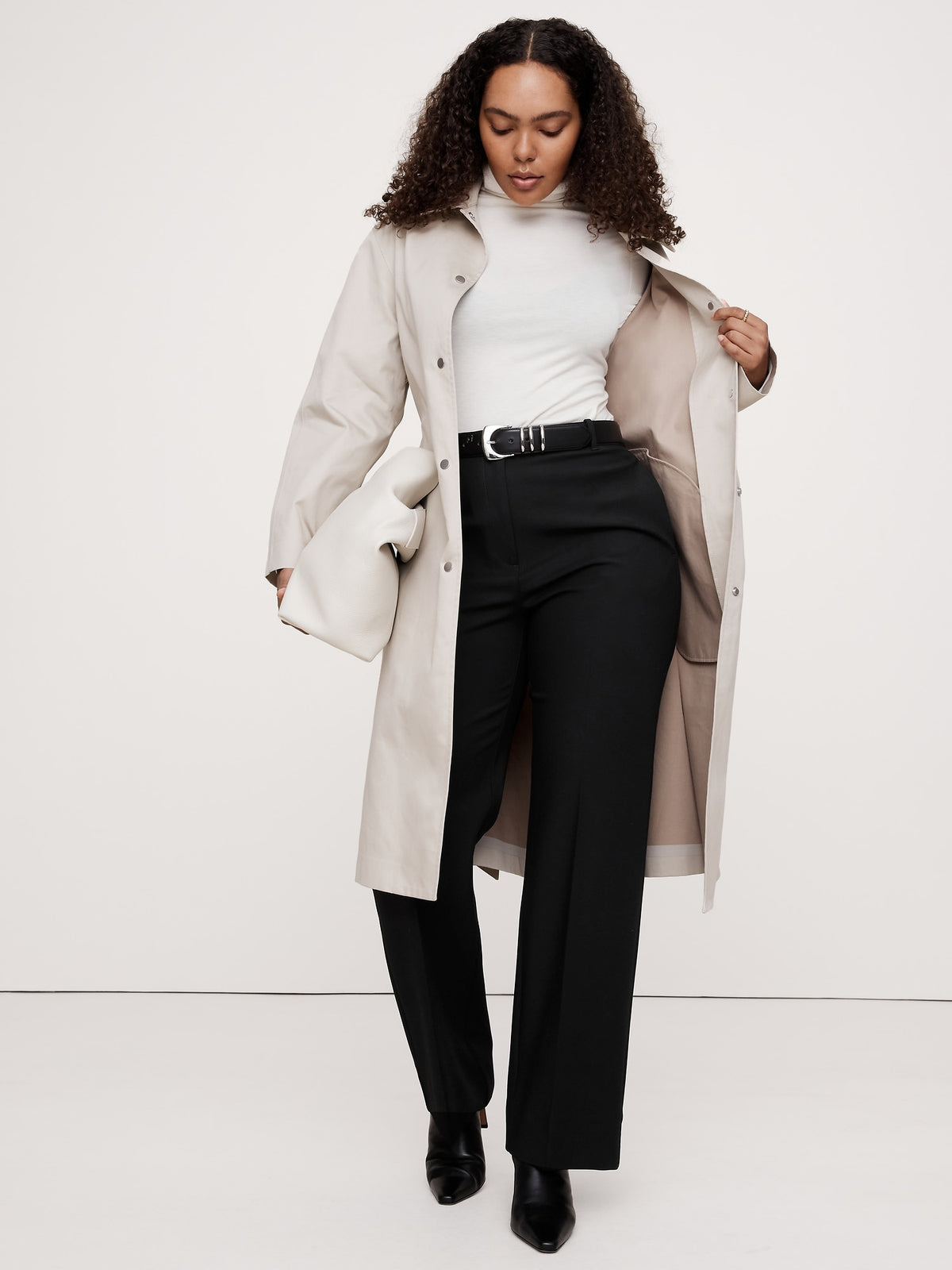 Ultra High-Rise Modern Straight City Stretch Pant