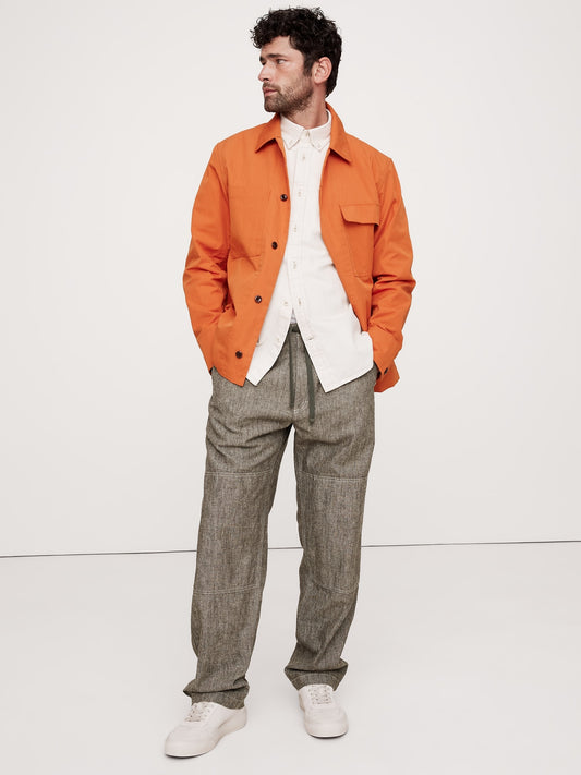Relaxed Hemp-Cotton Pull-On Pant