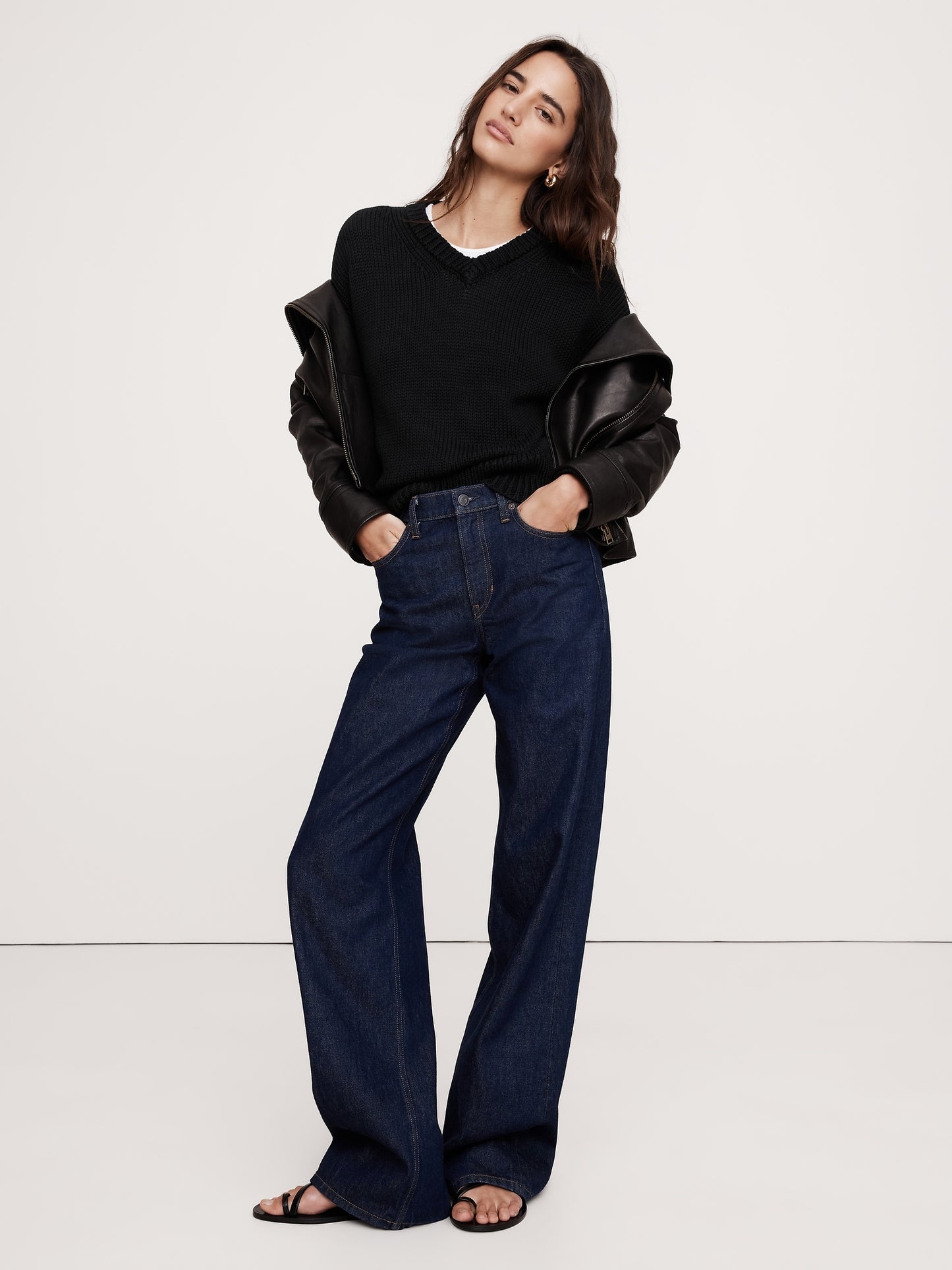 Cotton V-Neck Sweater