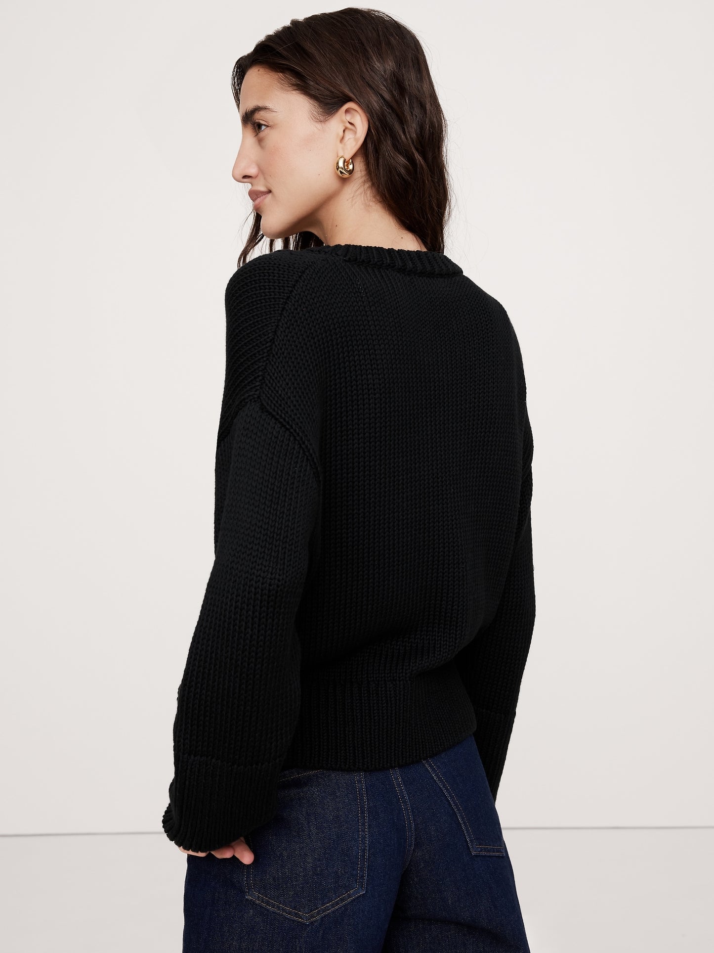 Cotton V-Neck Sweater
