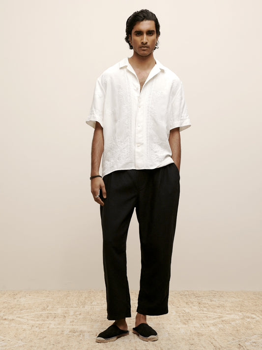The White Lotus Pleated TENCEL™-Linen Pull-On Pant