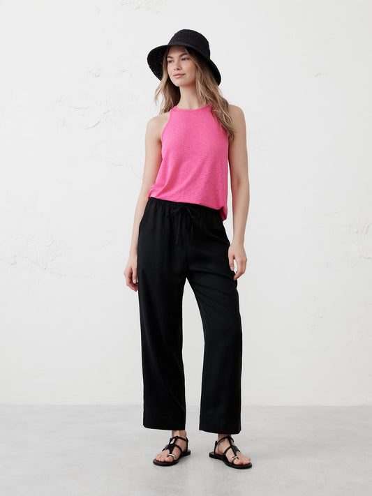 Straight Tencel Pull-On Pant
