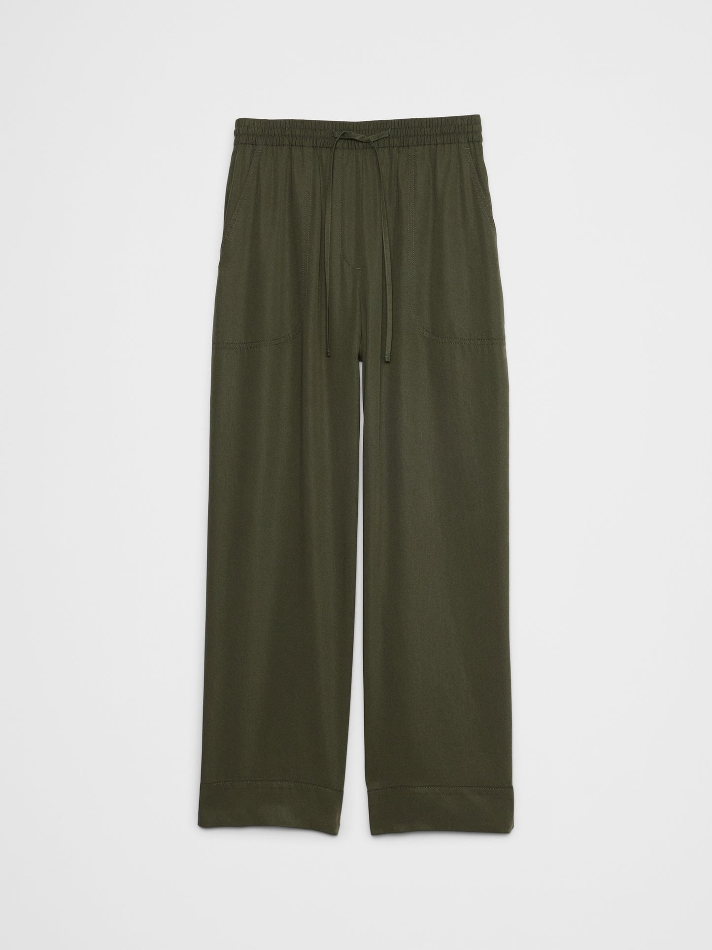 Straight Tencel Pull-On Pant