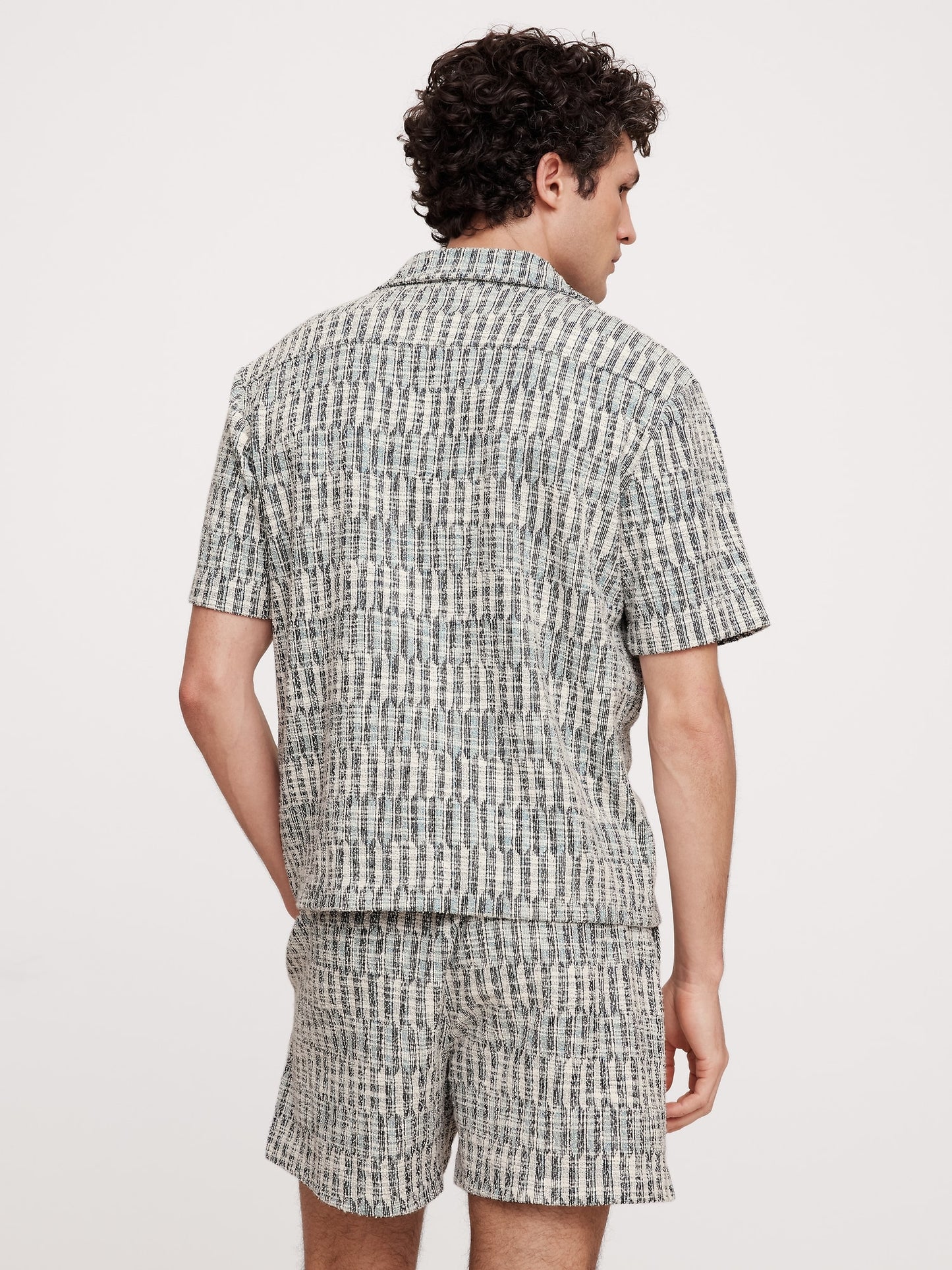 Jacquard Knit Resort Shirt