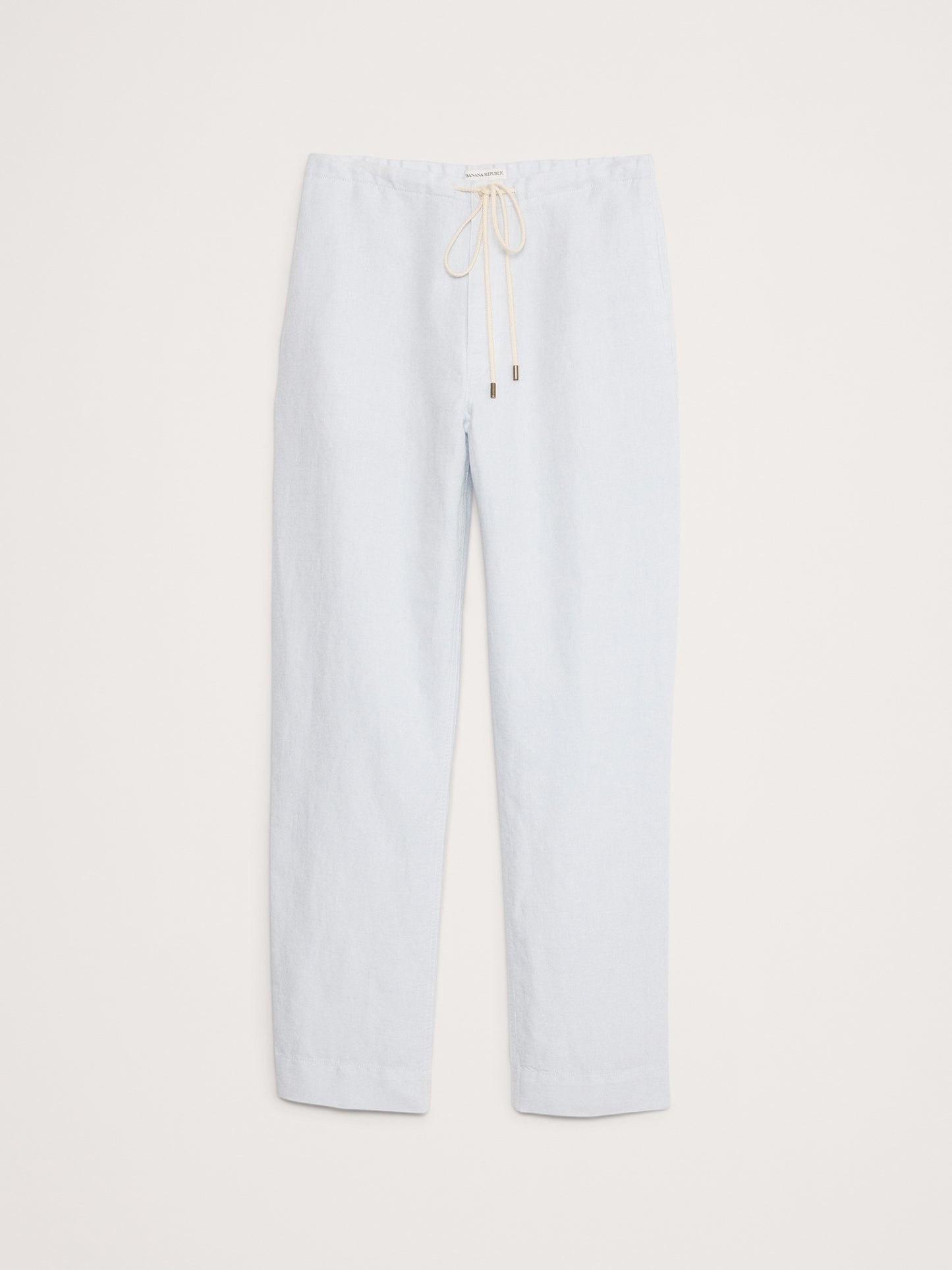 Relaxed Linen-Cotton Pull-On Beach Pant