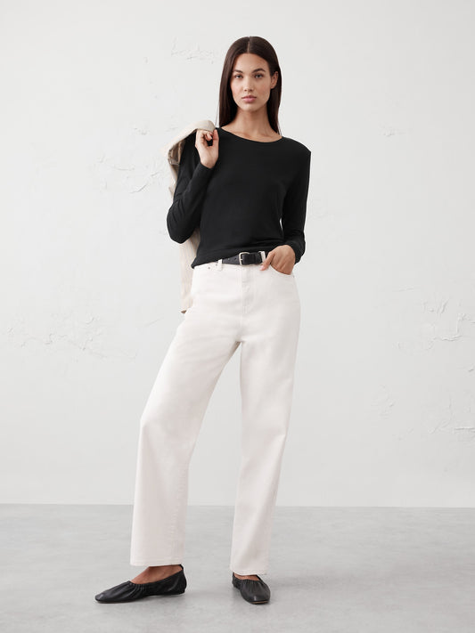 Timeless Long-Sleeve Crew-Neck T-Shirt