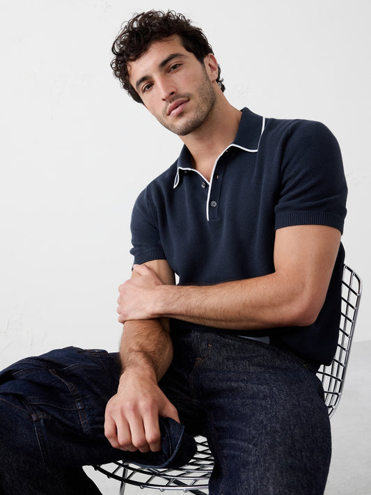 Tipped Textured Polo