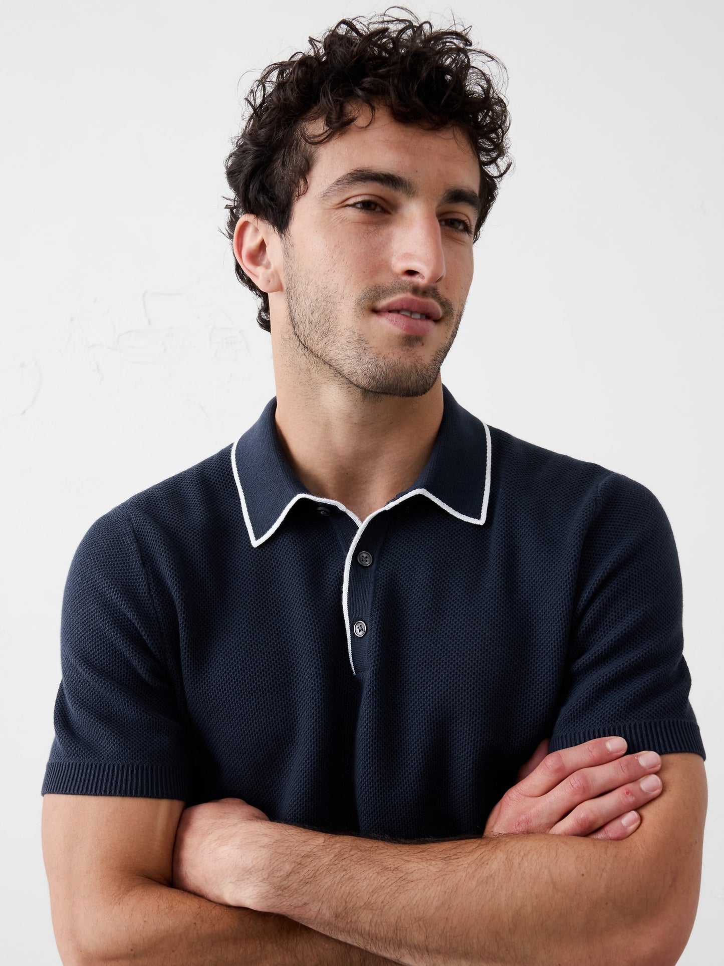 Tipped Textured Polo