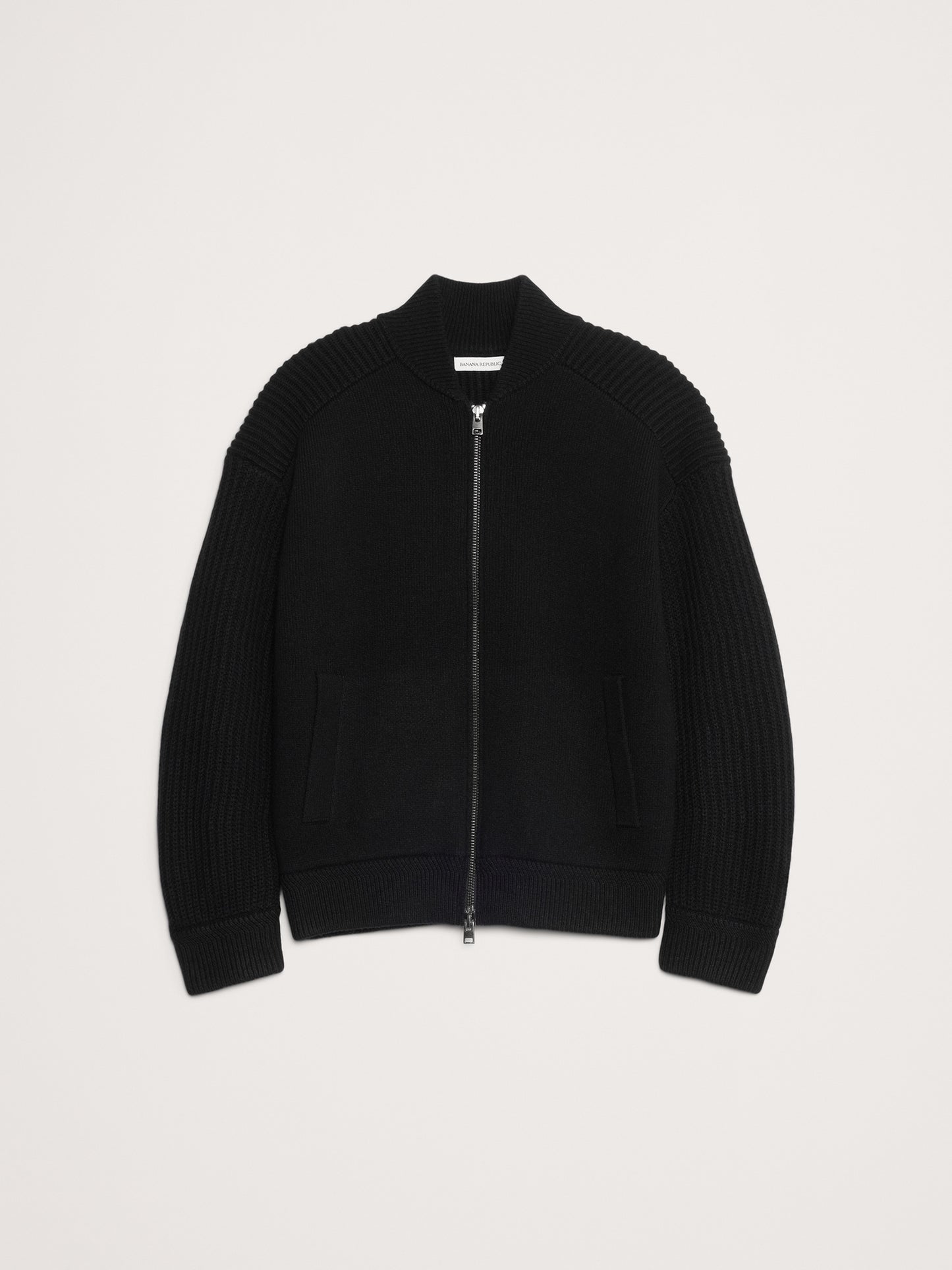 Merino-Blend Sweater Bomber