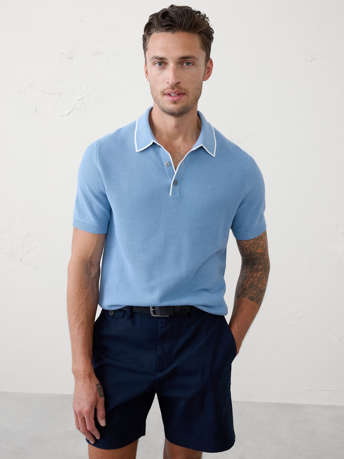 Tipped Textured Polo