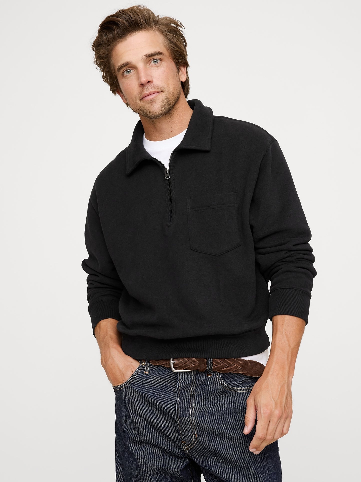 Fleece Zip Sweatshirt
