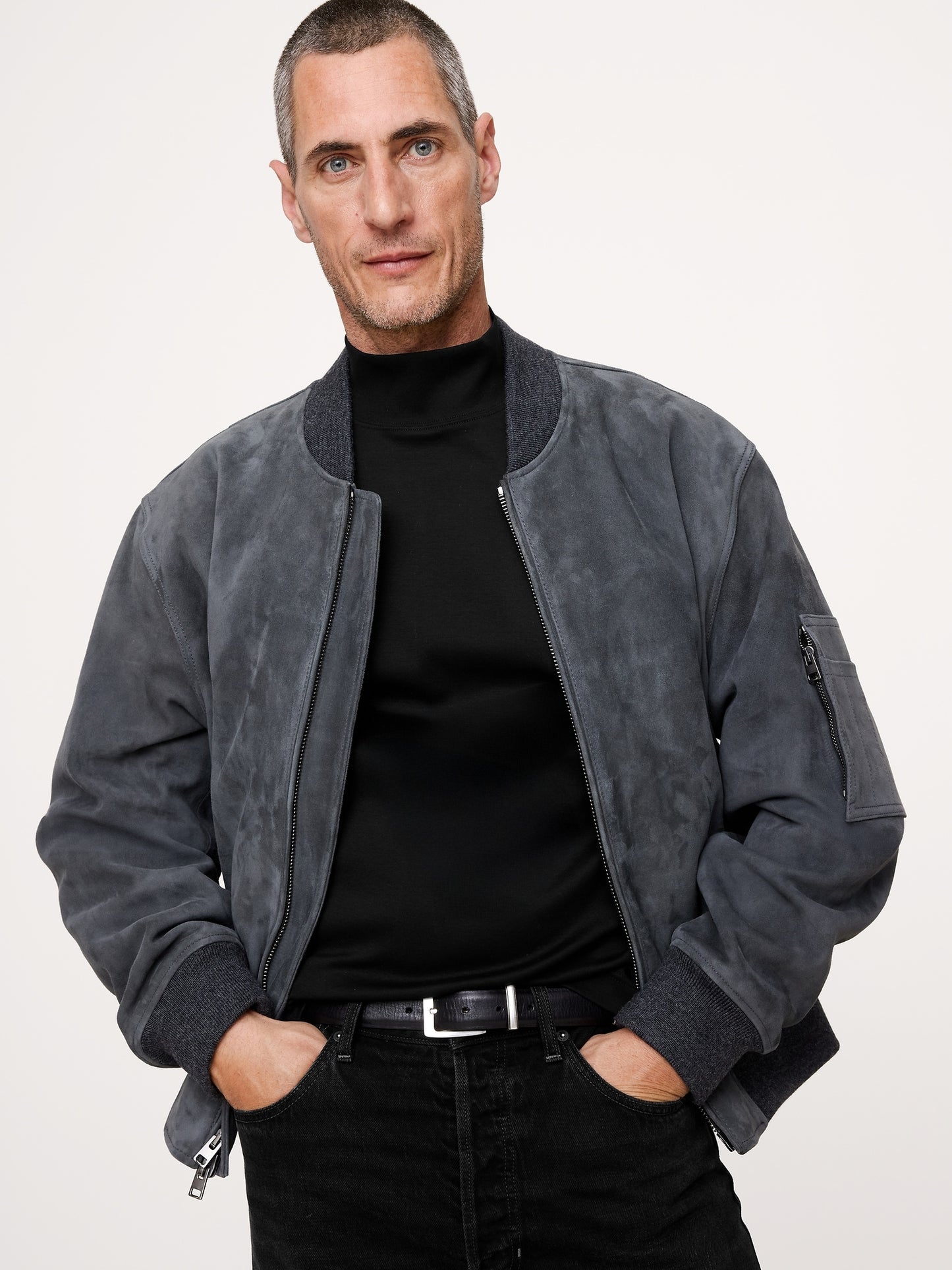 Silky-Cotton Turtleneck T-Shirt