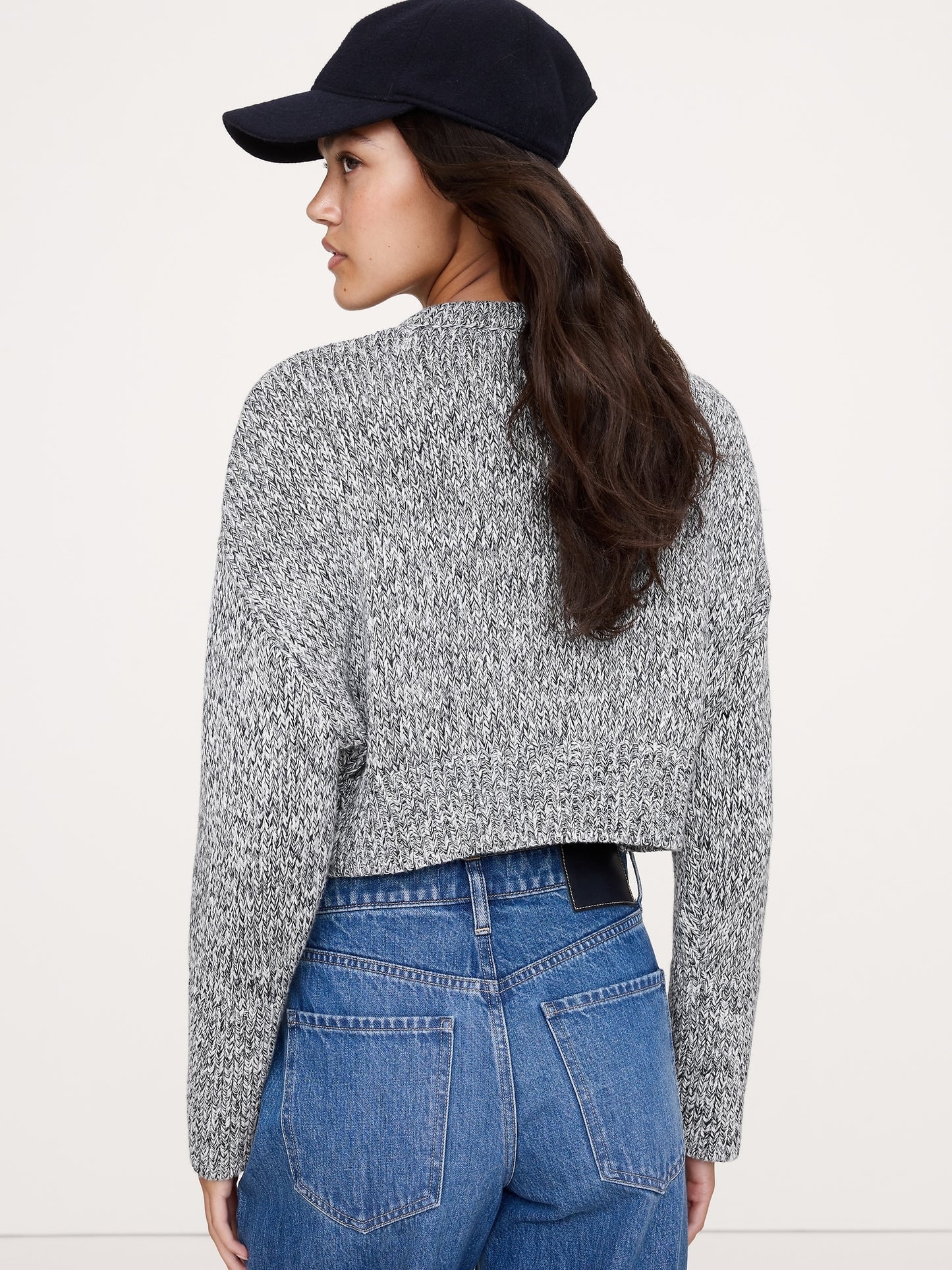Cotton Cropped Cardigan