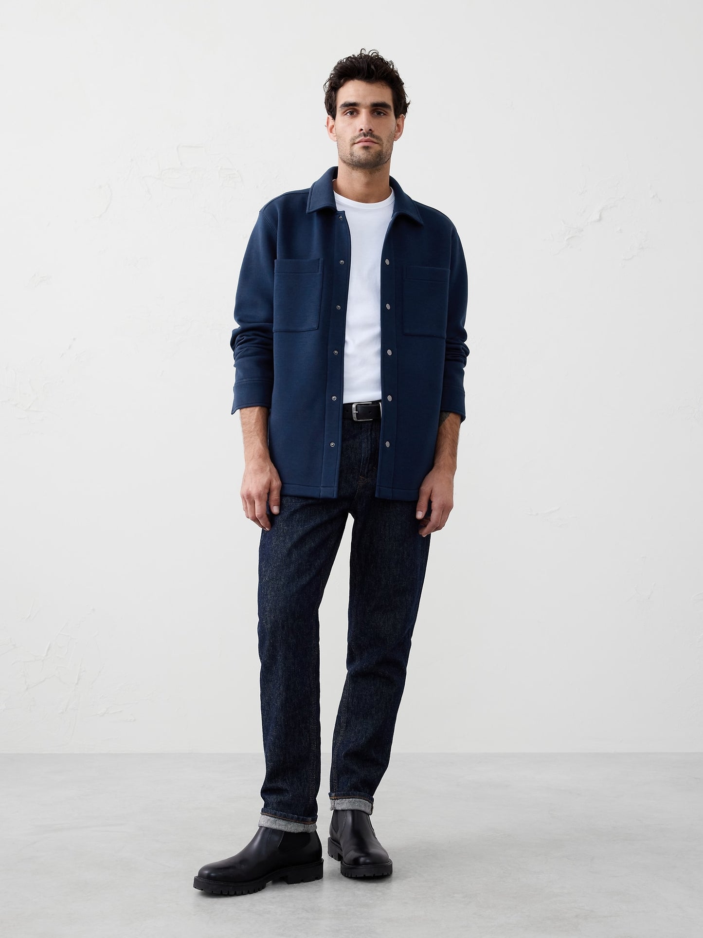 Soft Knit Sweatshirt Jacket