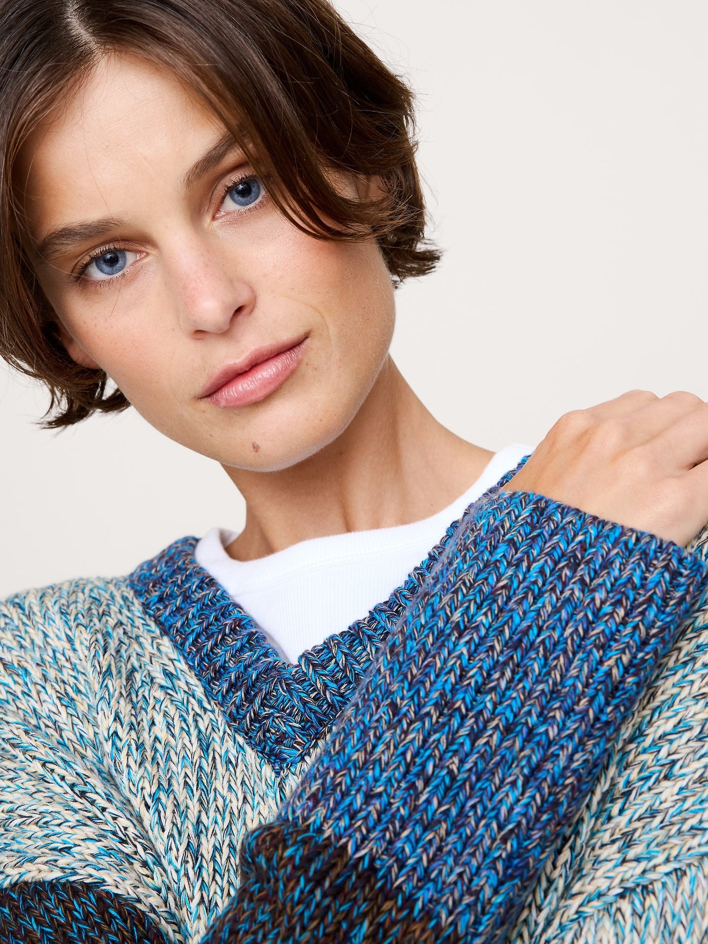 Cotton V-Neck Sweater