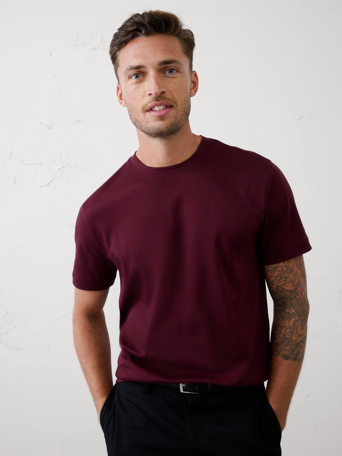 Luxe Touch Crew-Neck T-Shirt