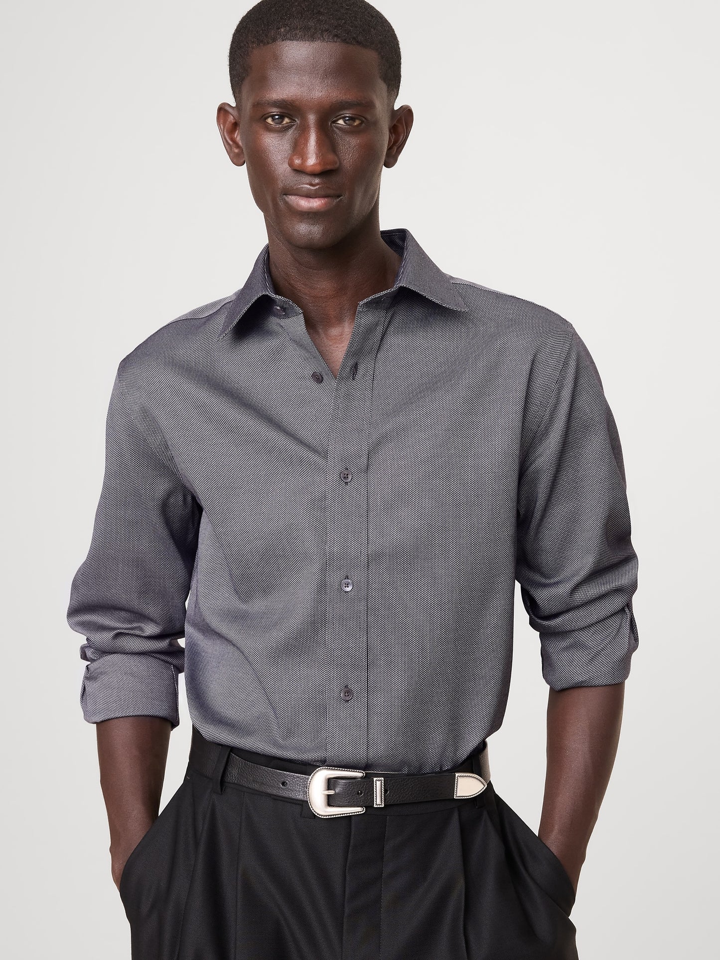 Standard-Fit Wrinkle-Resistant Dress Shirt