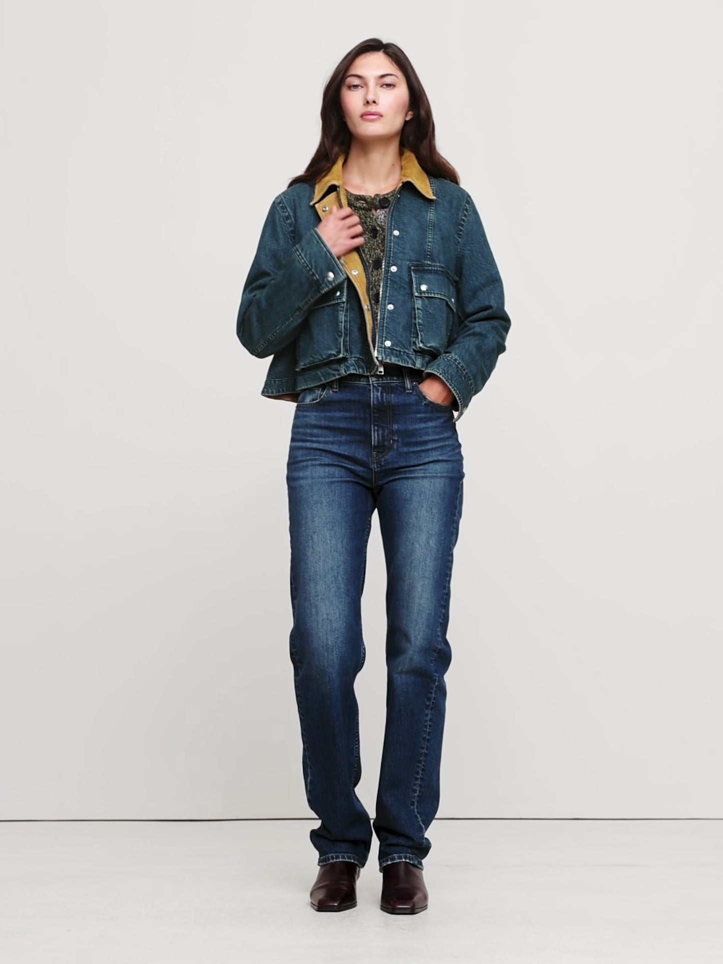 Denim Trapeze Jacket