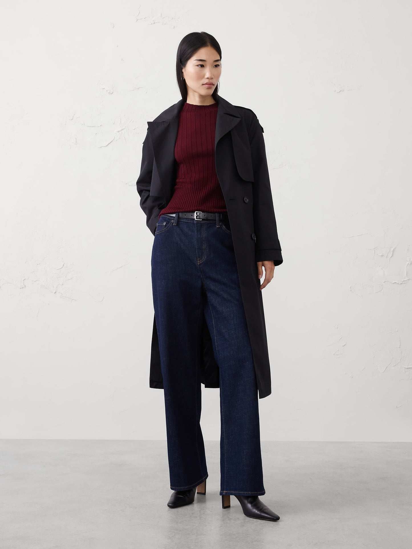 Merino Wool Ribbed Sweater