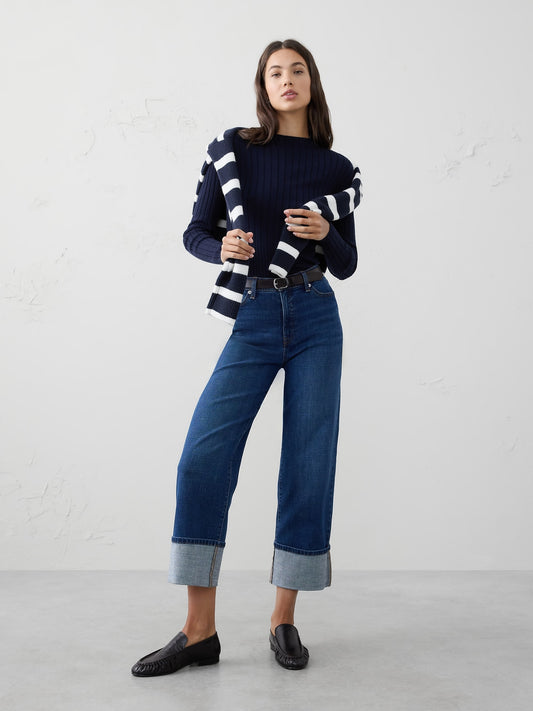 Merino Wool Ribbed Sweater