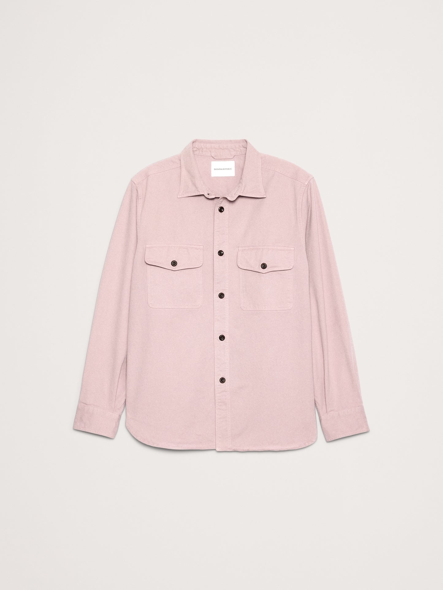 Standard-Fit Cotton Twill Shirt Jacket