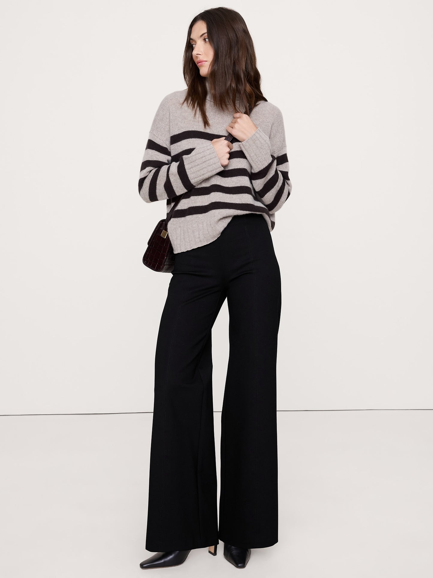 High-Rise Wide-Leg Everywhere Ponte Pull-On Pant