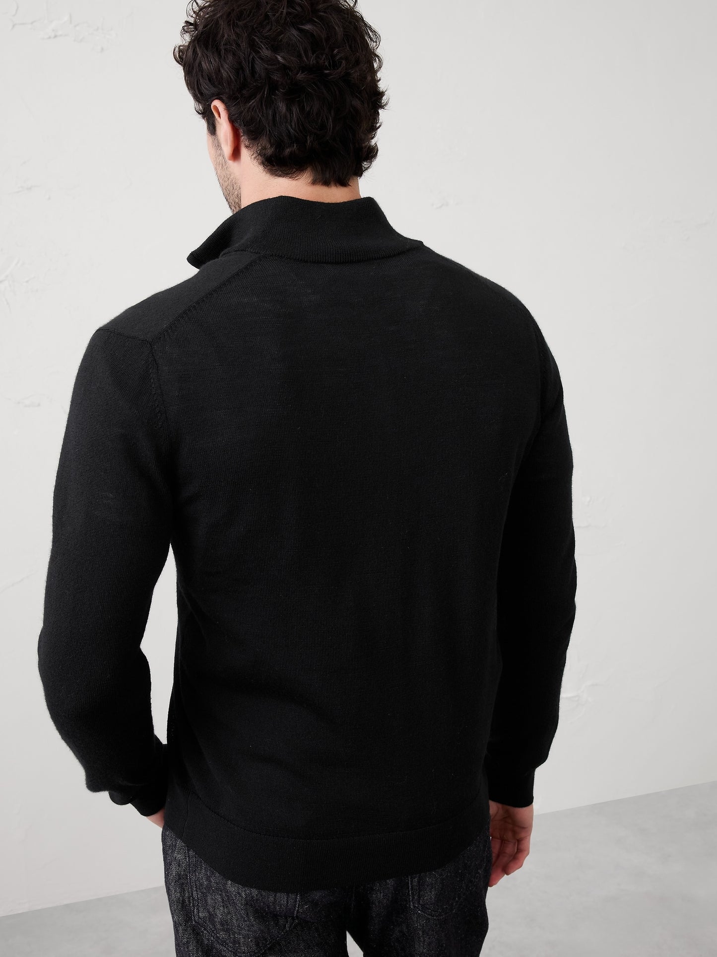 Merino Wool Half-Zip Sweater