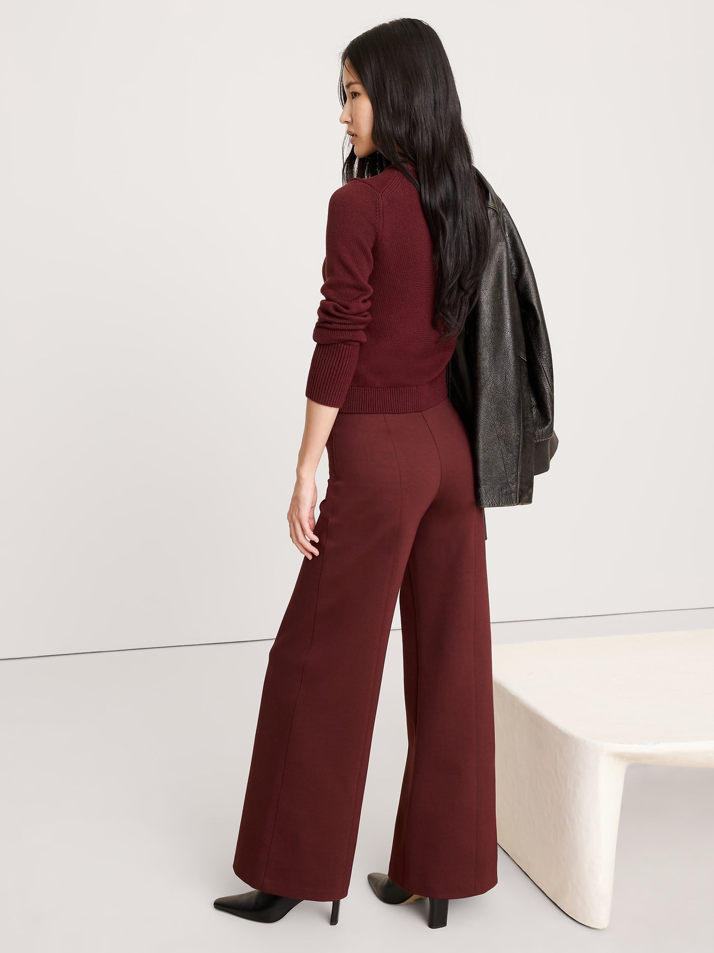 High-Rise Wide-Leg Everywhere Ponte Pull-On Pant