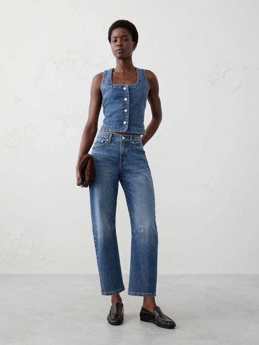 Barrel Mid-Rise Jean