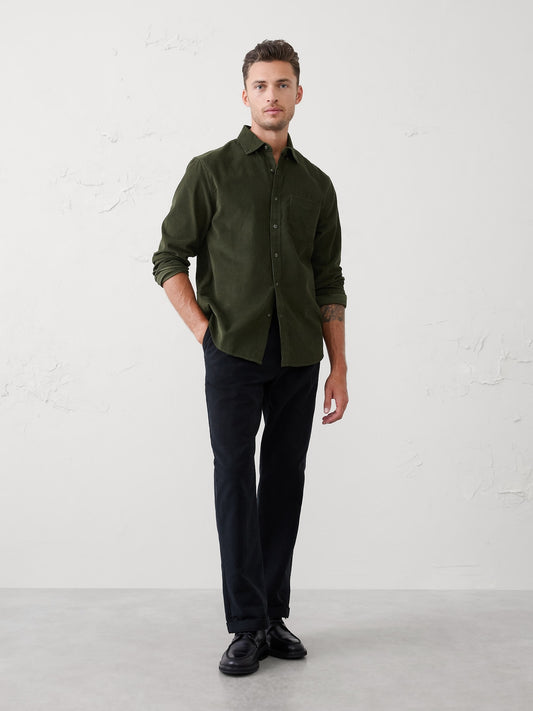 Slim-Fit Fine Wale Corduroy Shirt