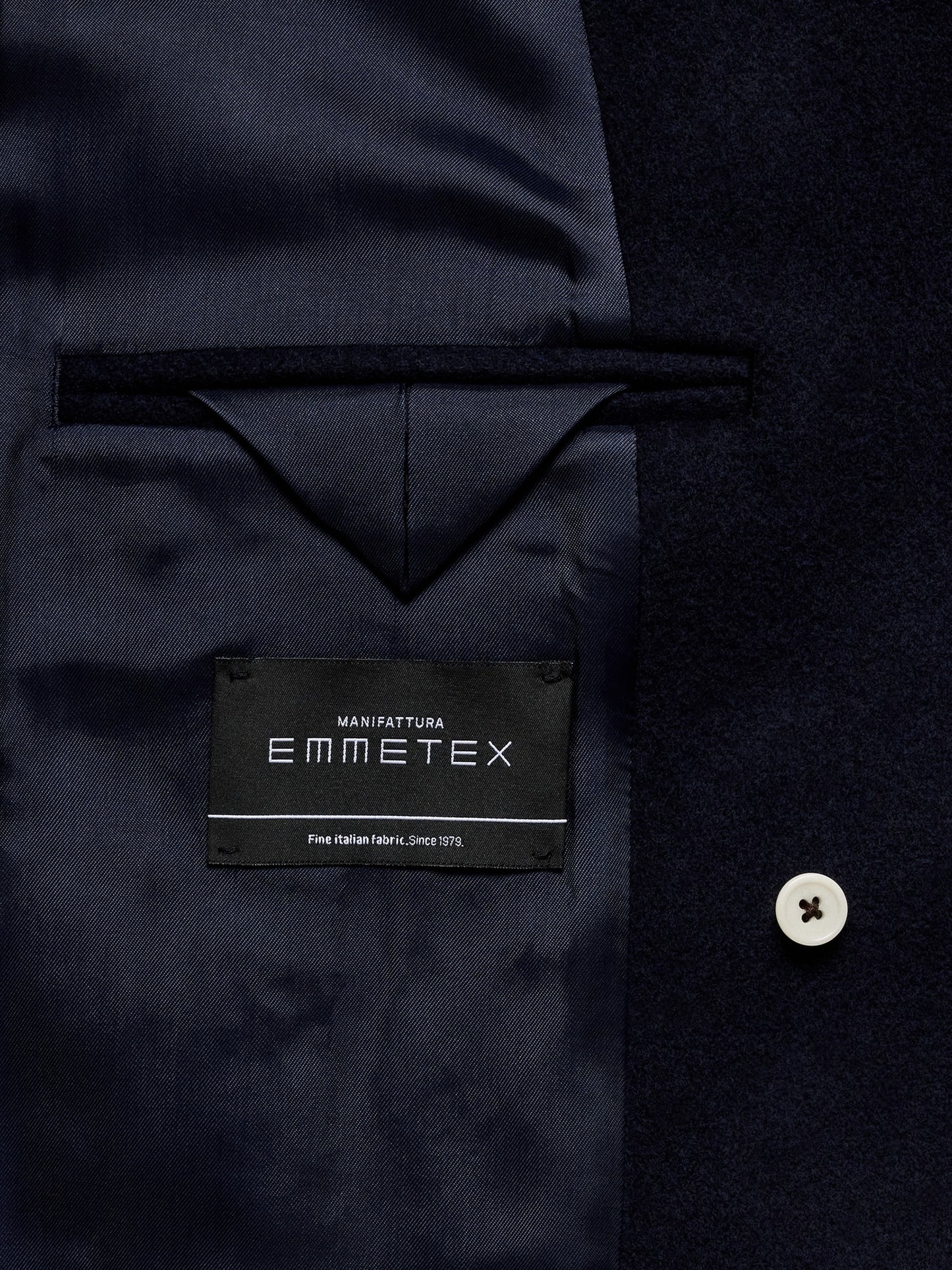 Italian Melton Wool-Blend Peacoat