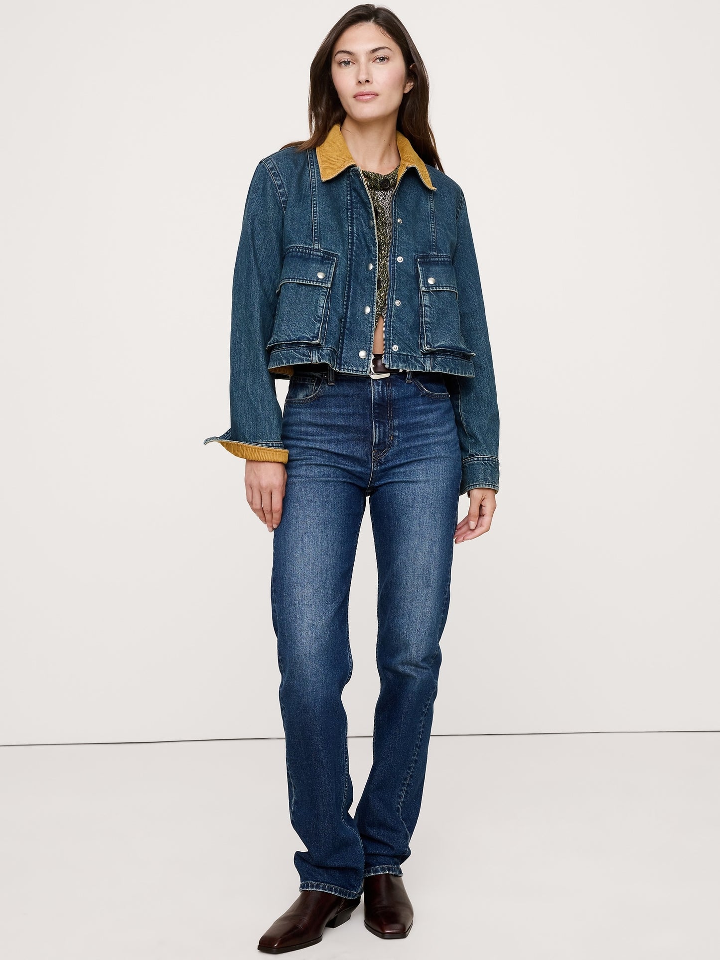 Denim Trapeze Jacket