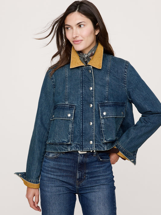 Denim Trapeze Jacket