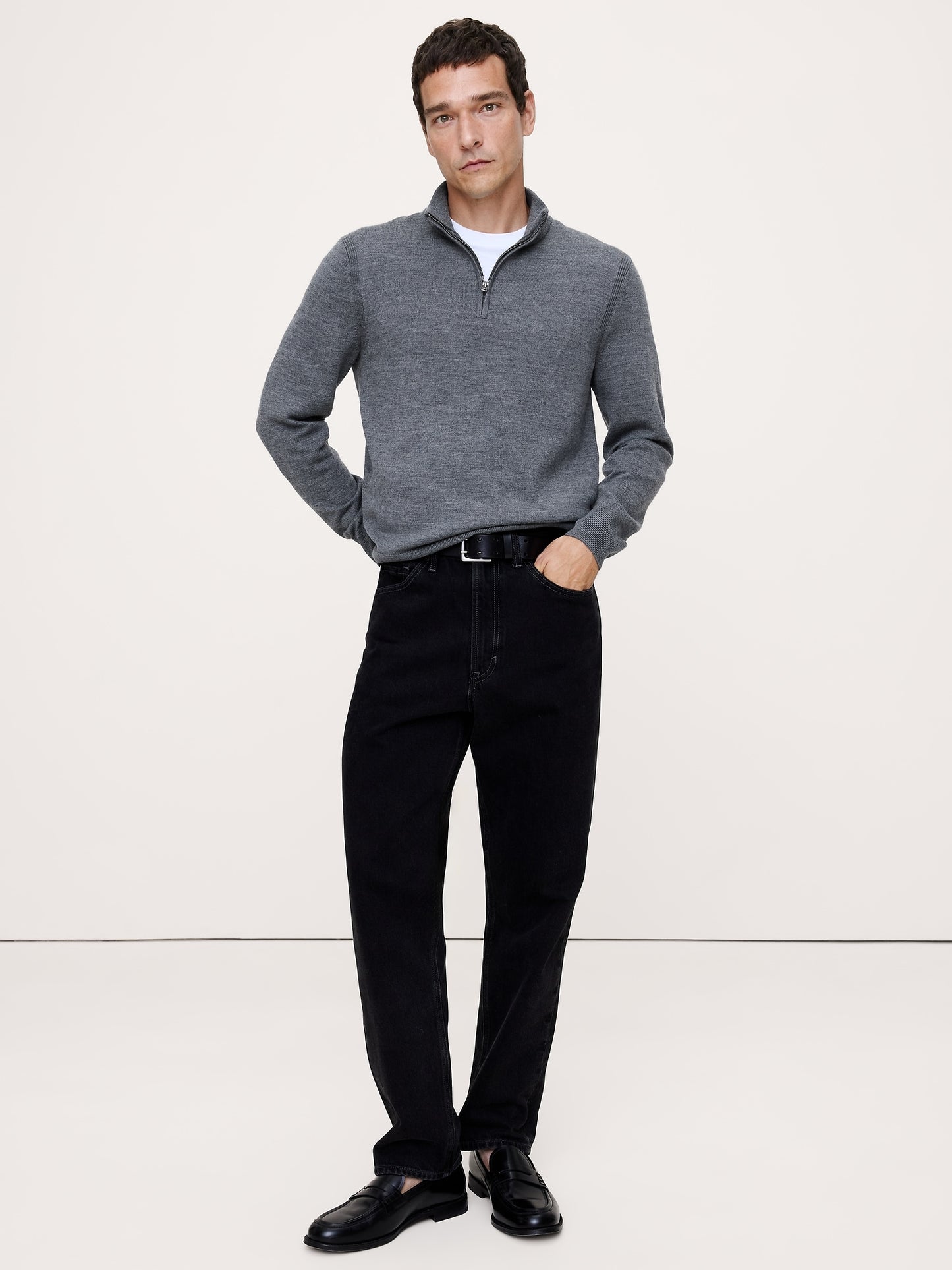 Merino Half-Zip Sweater