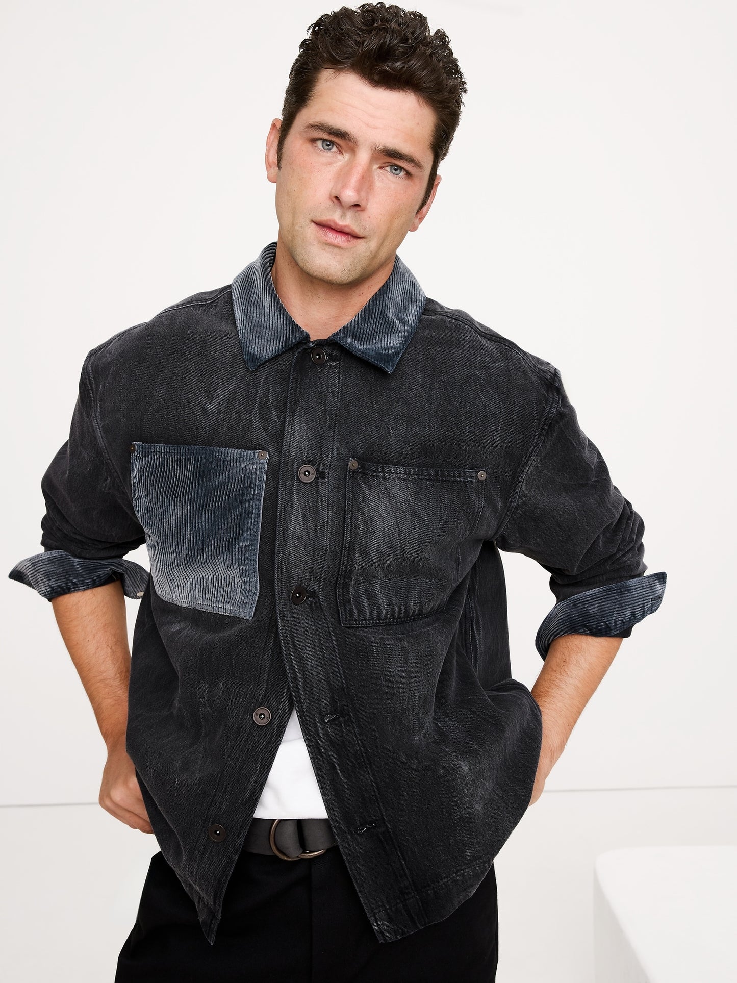 Relaxed-Fit Denim Overshirt
