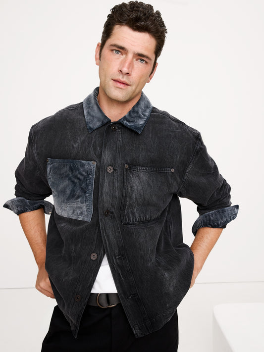 Relaxed-Fit Denim Overshirt