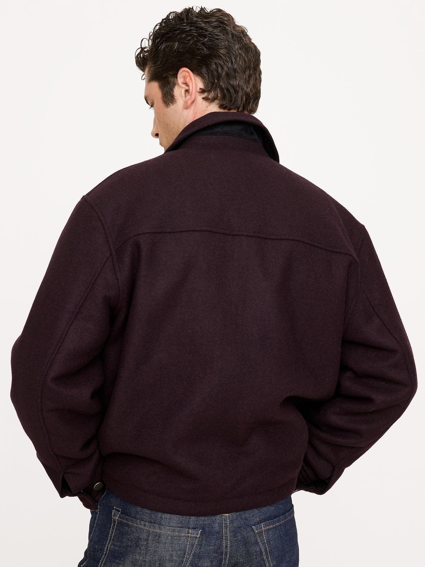 Double-Faced Wool-Blend Utility Jacket