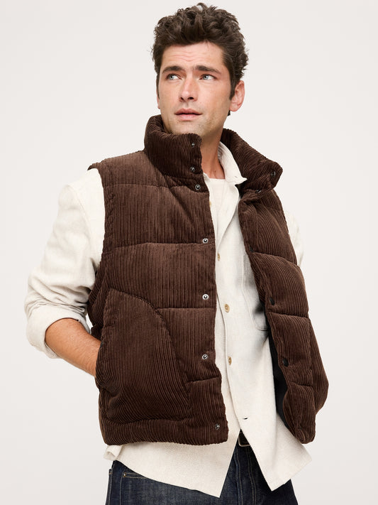 Corduroy Puffer Vest