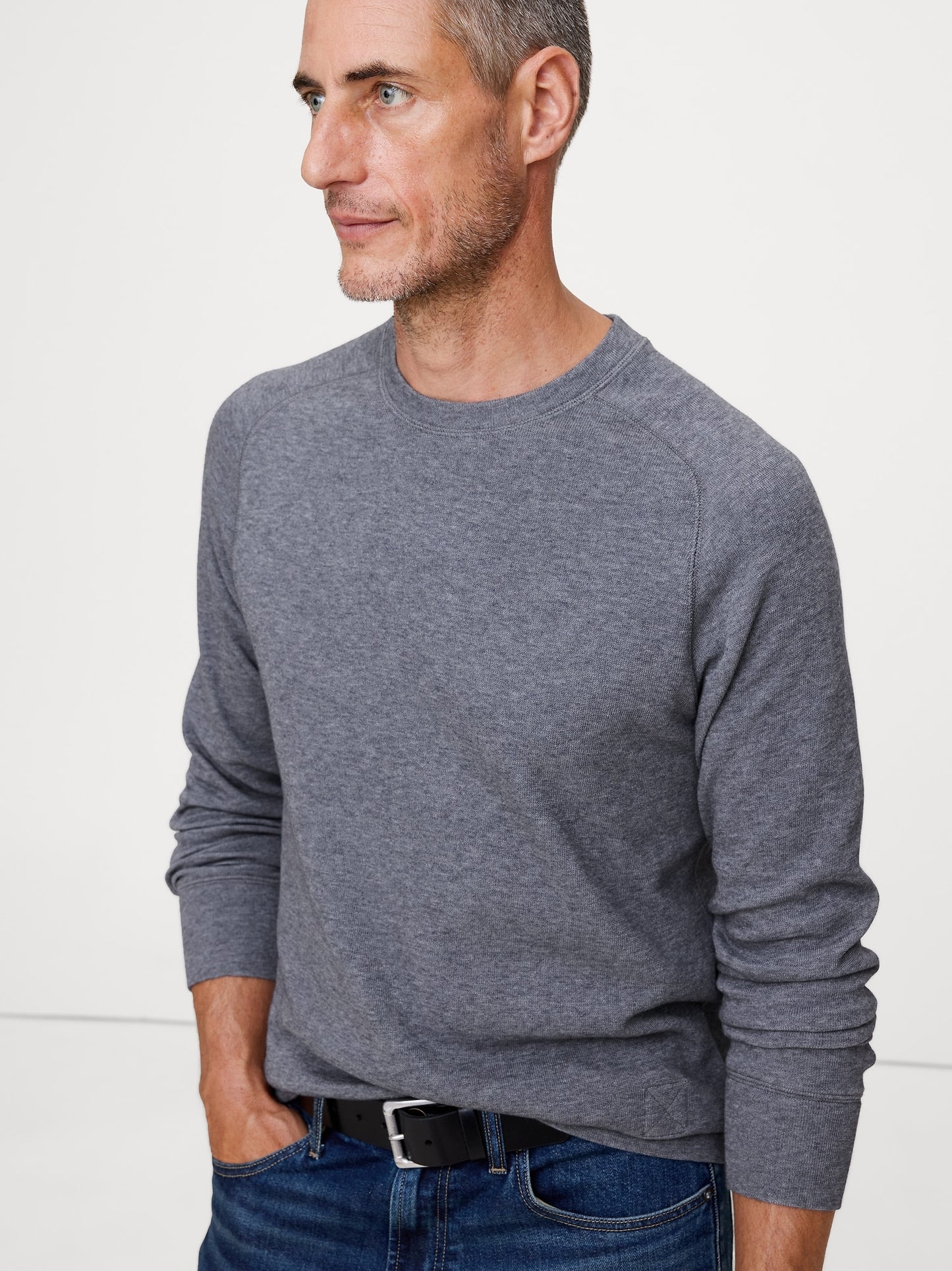 Slub Double-Knit Crew-Neck T-Shirt