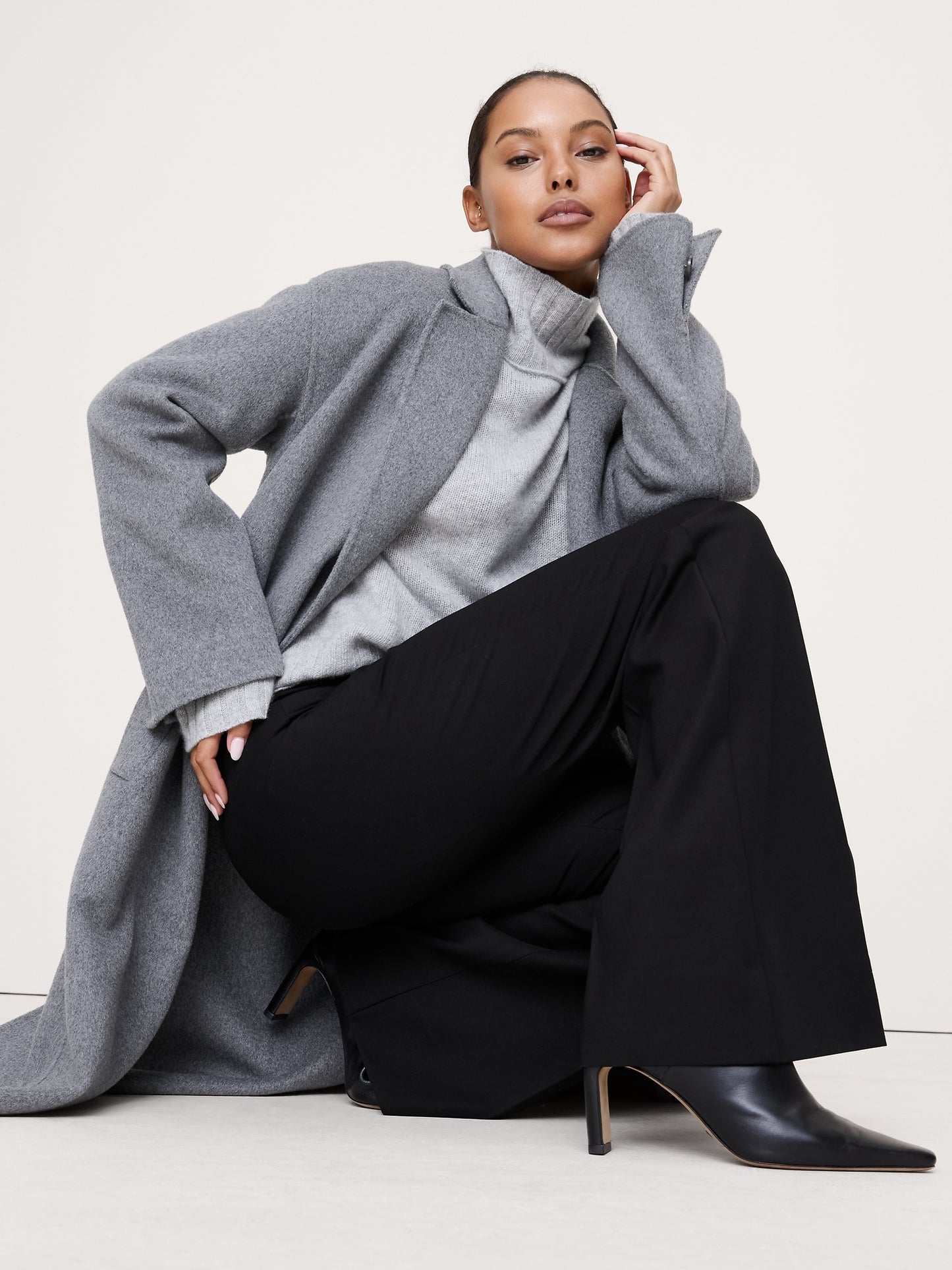 High-Rise Modern Flare Refined Pant