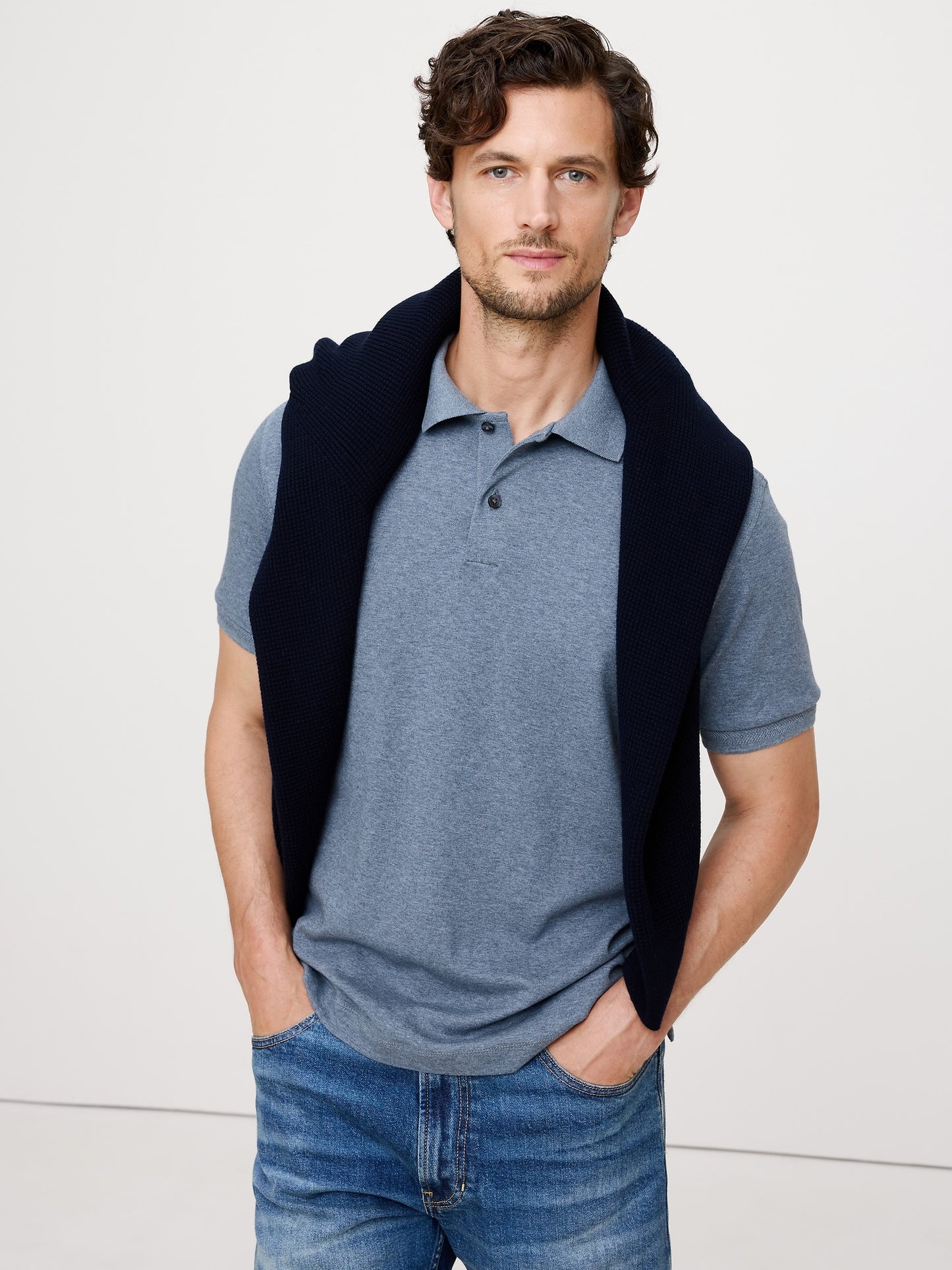 تيشيرت لاكجيري تاتش بياقة بولو