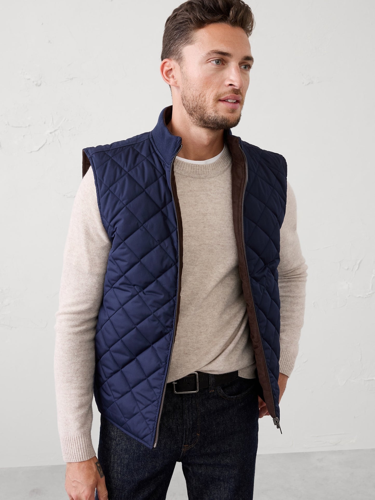 Vegan Suede Reversible Vest