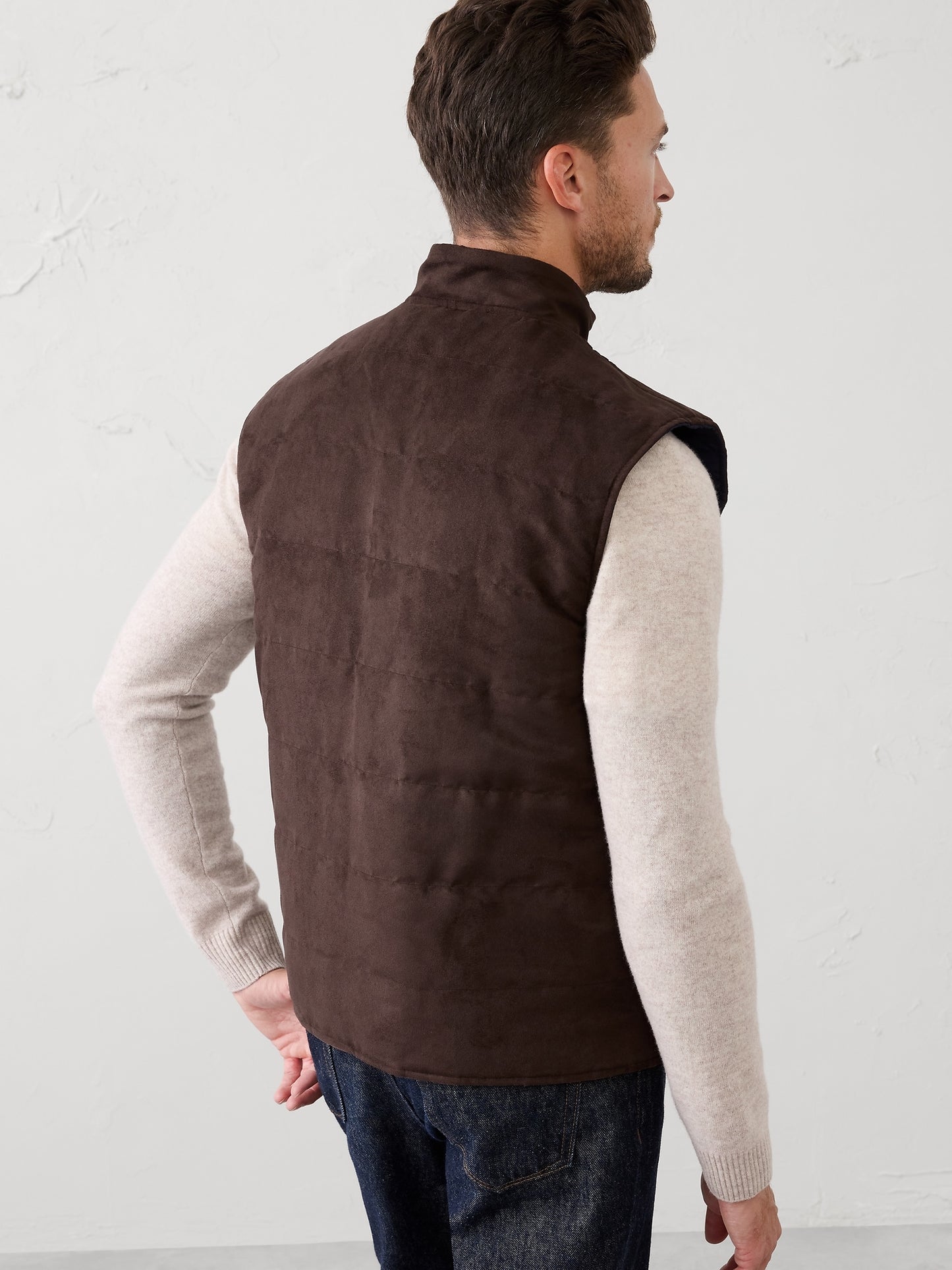 Vegan Suede Reversible Vest