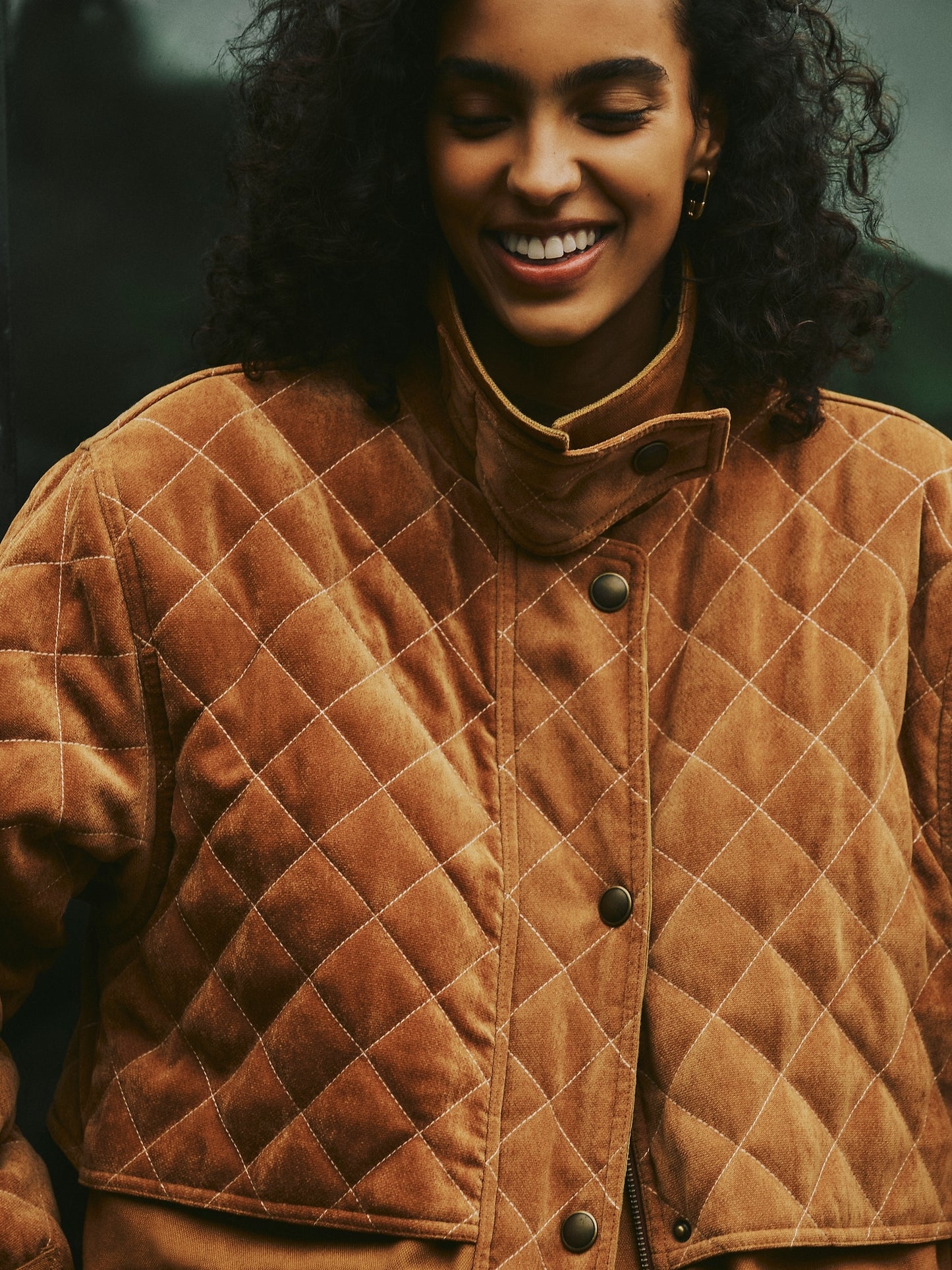 Quilted Chenille & Canvas Field Jacket