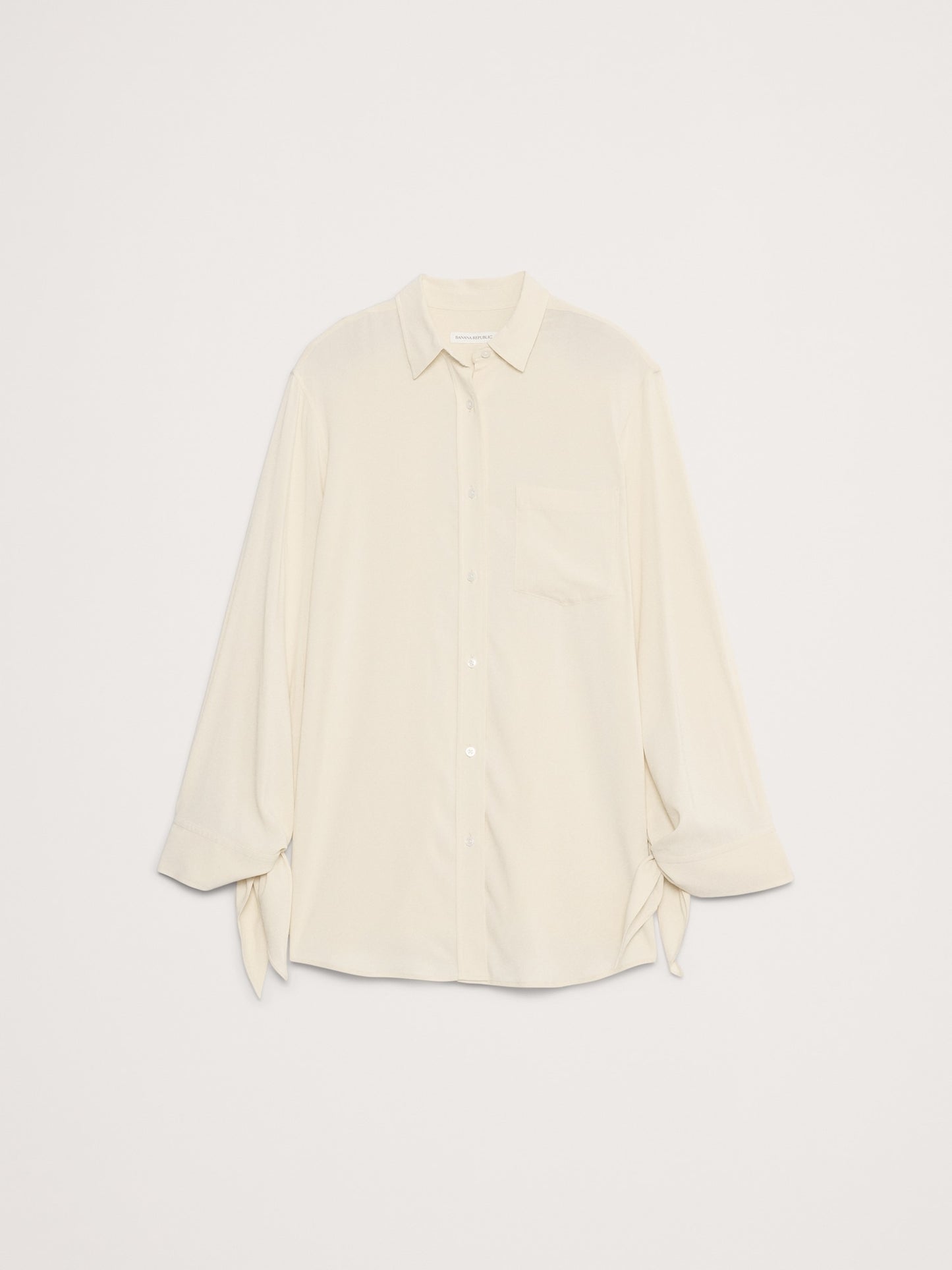 Georgette Tie-Cuff Shirt