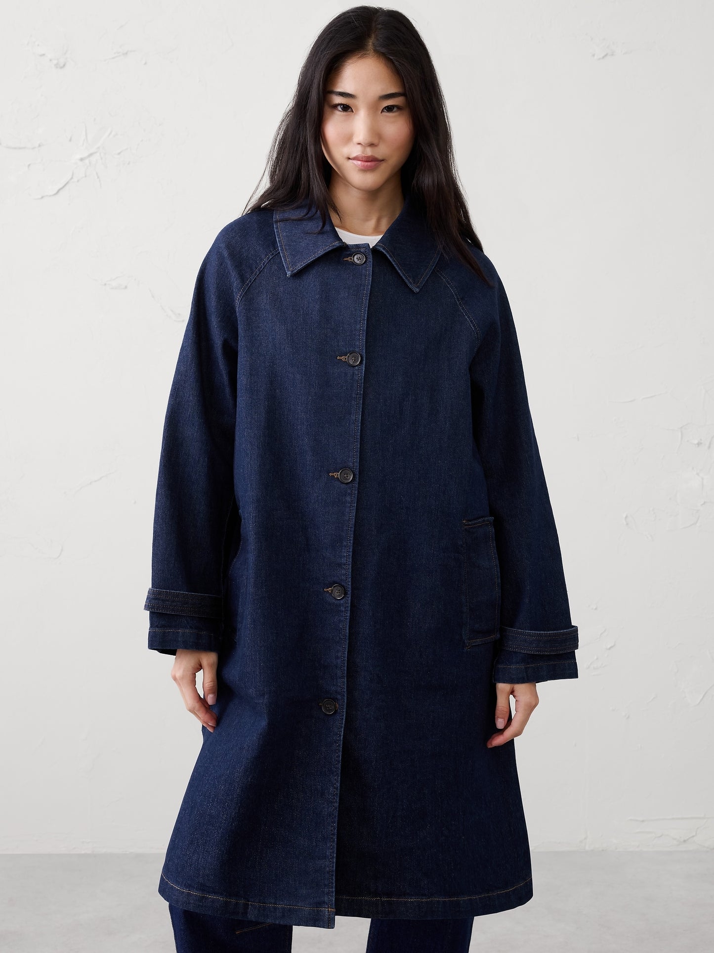 Denim Mac Coat
