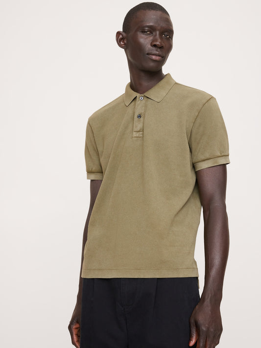 Sueded Cotton Pique Polo
